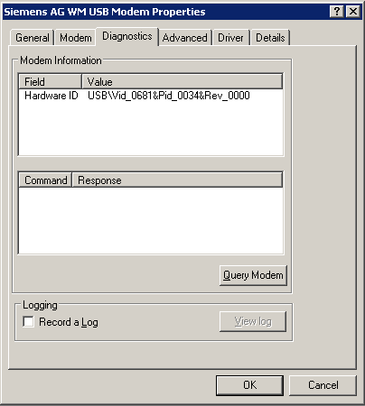 Siemens MC75 USB Modem